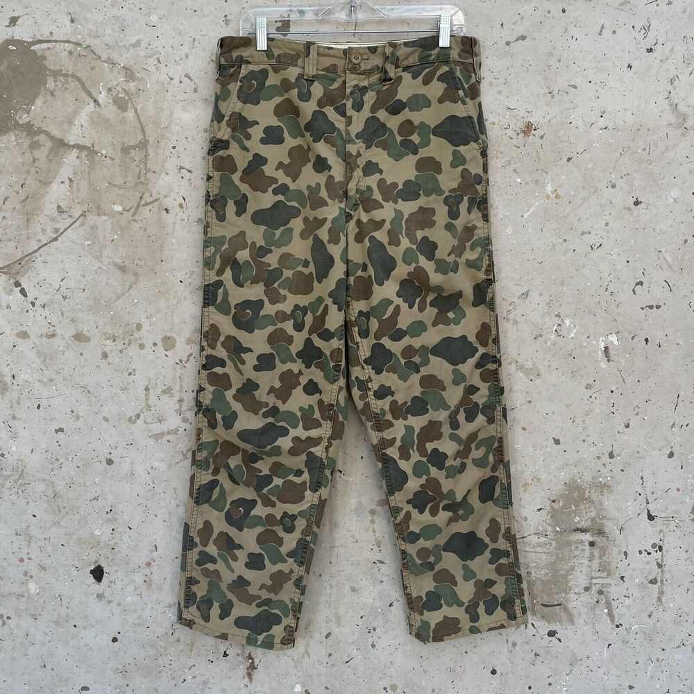 Vintage 1960’s SAFTBAK Frog Skin Camouflage Pants 33x28